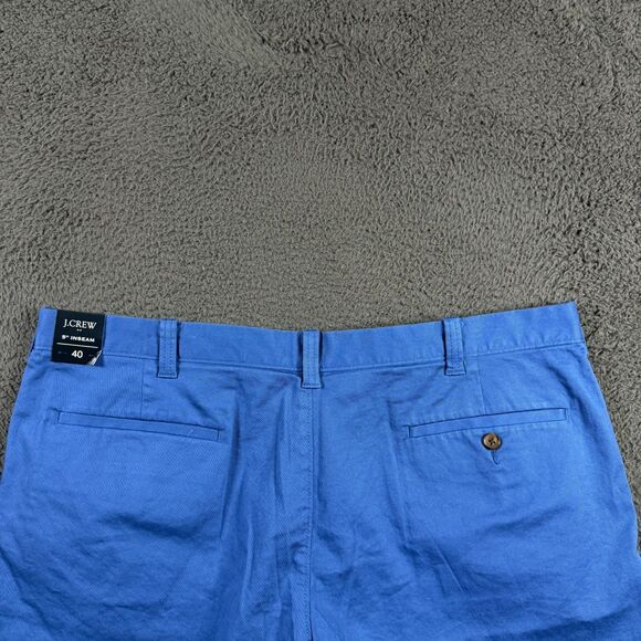 J Crew Shorts Mens 40 Blue Flex 5 Inch Inseam Chino Stretch Preppy Casual NWT - Picture 7 of 14